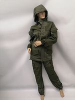 Костюм "Горка-4" ткань soft ultra, пуговица, цв.олива, р-р 48-50/182-188