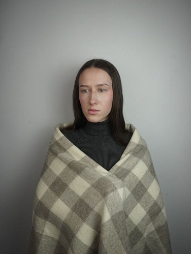 Плед 150*200см, серые полоски Плед 150*200см, серые полоски