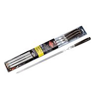 Набор шампуров 60 см дер.ручка