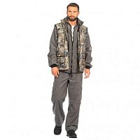 Костюм демисезонный "Тайга-3", цв. лабиринт/серый, тк. Alova, р. 52-54/182-188