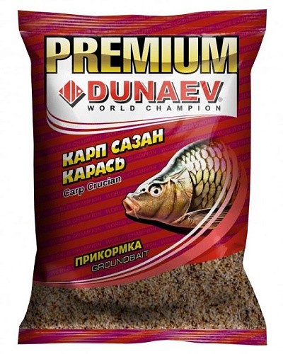 Прикормка "DUNAEV-PREMIUM" 1кг Карп-Сазан Креветка