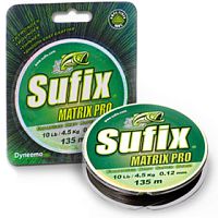 Леска плетеная Sufix Matrix Pro зеленая 135м, 0.12мм, 8.1кг