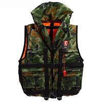 Жилет страховочный Капитан, с подголовником, двухсторонний, 100кг