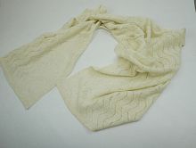 Шарф из вербл. шерсти,  дл.175см, шир.45см, цвет белый