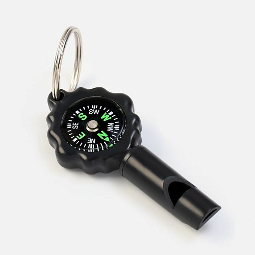 Компас-брелок Искатель со свистком