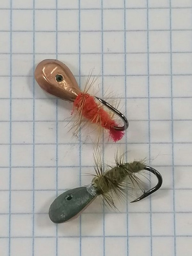 Мормышка Ленковая с намоткой №3