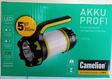 Фонарь-прожектор Camelion LED (акк.2x18650) COB 5W(300lm)+40SMD+20 красн, 6 реж,з/у 220V