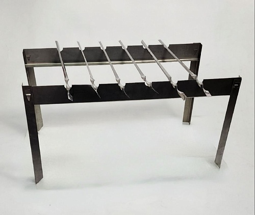 Подставка под шампура + 6 шампуров