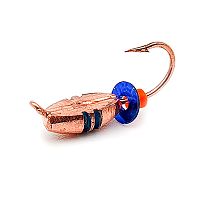 Мормышка вольфрамовая Wormix37 Клопик с рисками(гальваника) d-3,0, 0,5гр медь