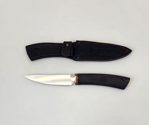 Нож овощной 95х18 черный граб